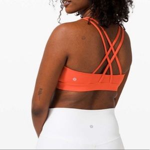 Lululemon energy bra in brick
